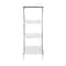 23" White Marble & Iron Contemporary 3-Tier Tray Stand